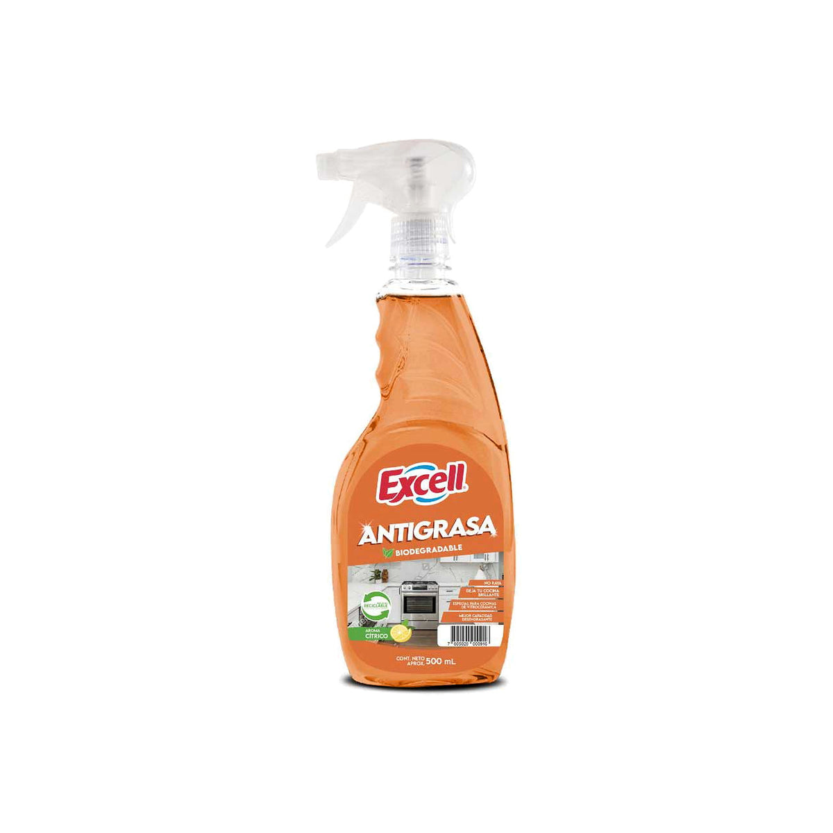 EXCELL ANTIGRASA GATILLO BIODEGRADABLE 500ML