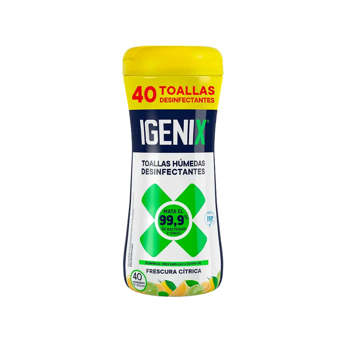 IGENIX TOALLA HUMEDAS DESINFECTANTE 40 UNID