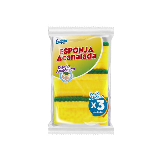 BAKAN ESPONJA CLASICA PACK DE 3 UNIDADES