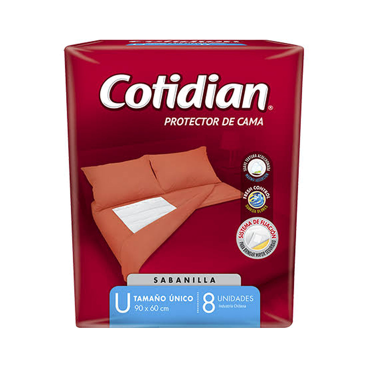 COTIDIAN PROTECTOR DE CAMA 8 UNID