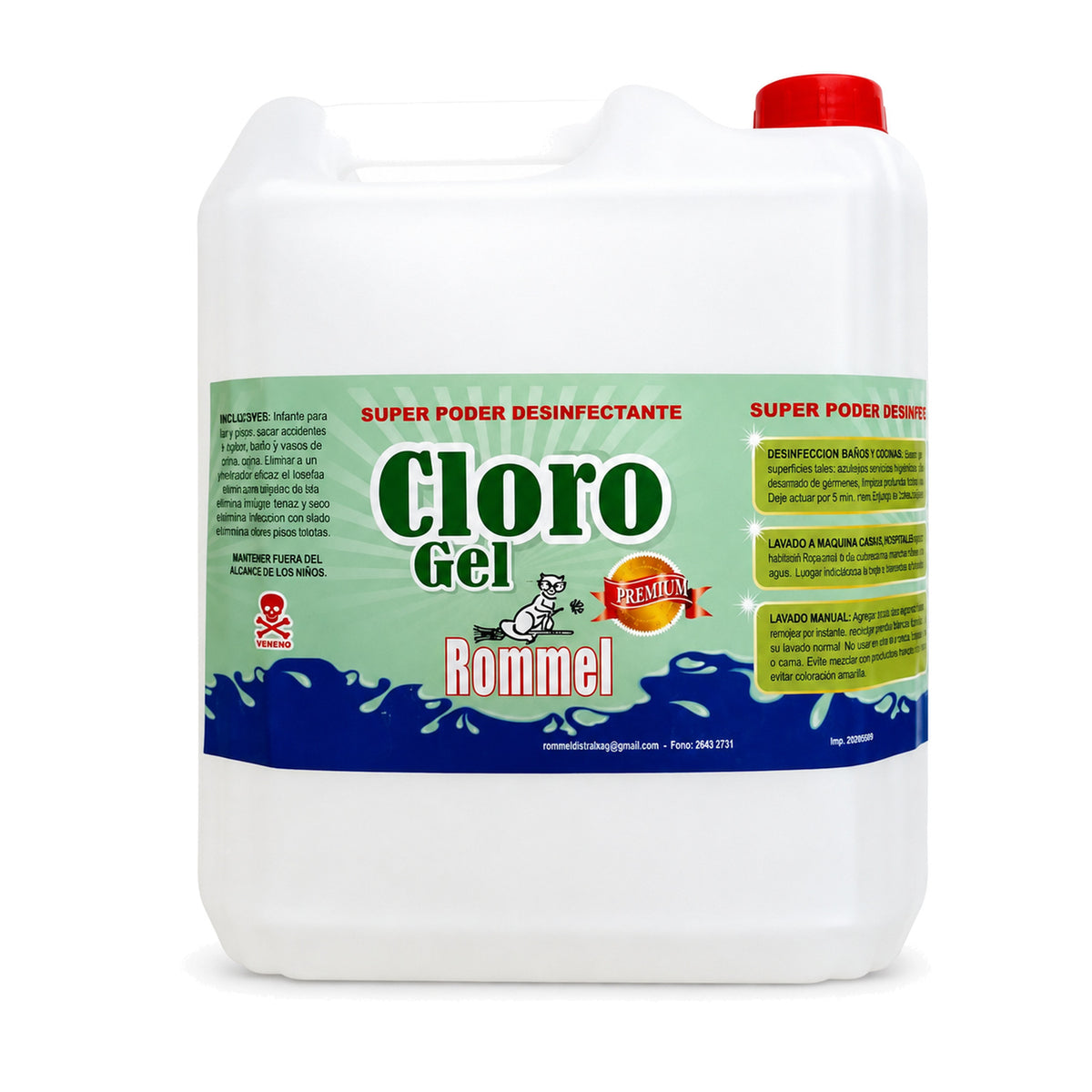 ROMMEL CLORO GEL 5L