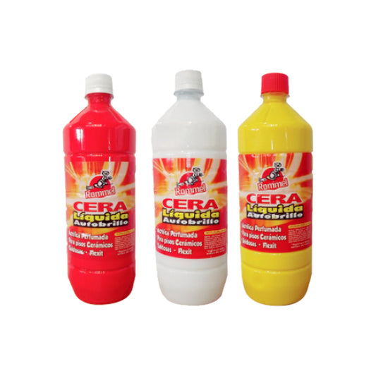 ROMMEL CERA PINTURA PARA PISOS ROJA 1 LTS