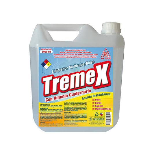 TREMEX LIMPIADOR MULTISUPERFICIES CON AMONIO CUATERNARIO 5L